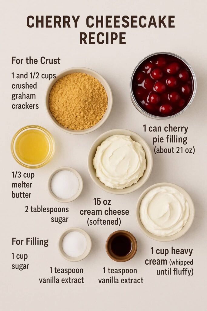 Cherry Cheesecake Recipe Ingredients