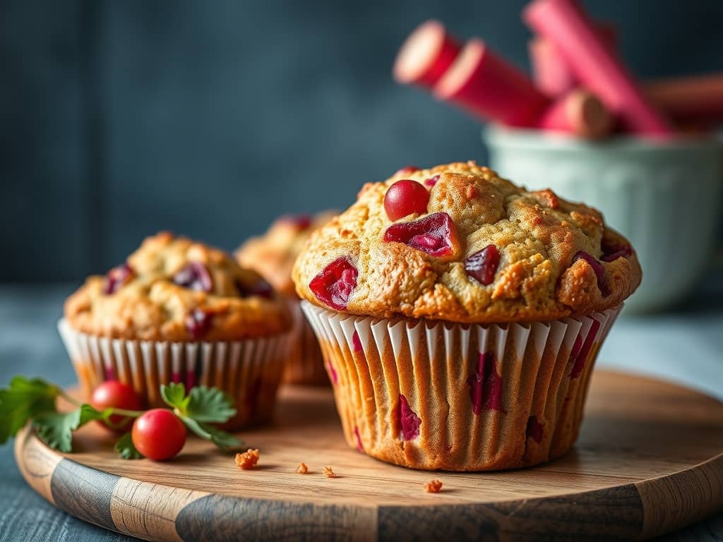 Rhubarb Muffins Recipe