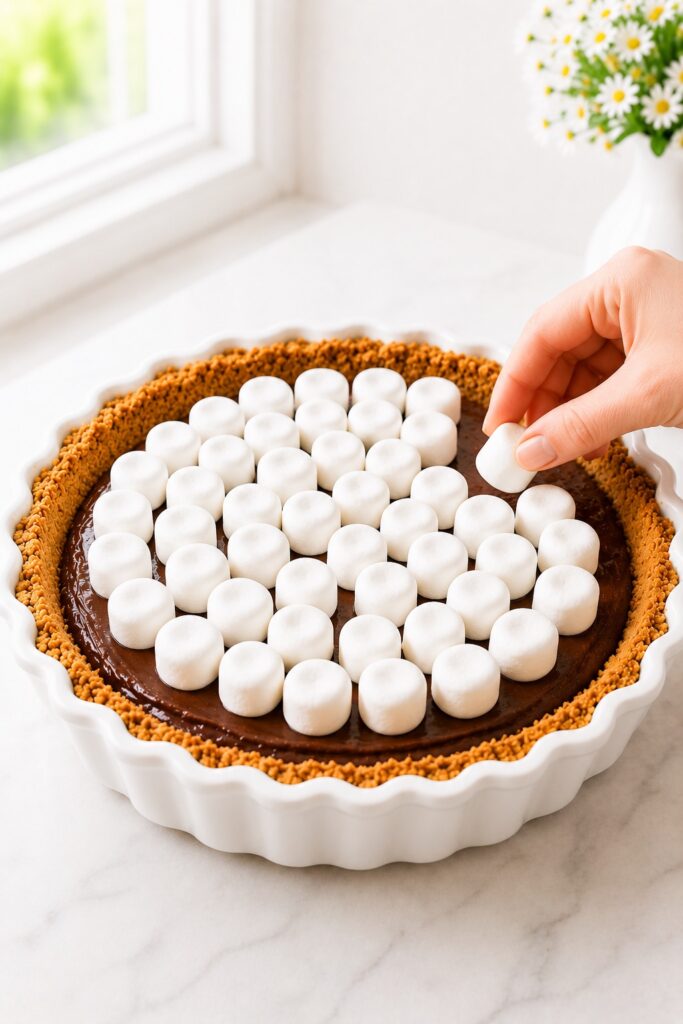 Adding the Marshmallow Topping