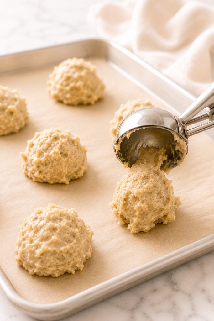 Banana Cookies Before Baking