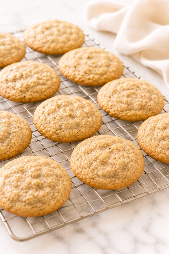 Banana Cookies Cooling on Rack
