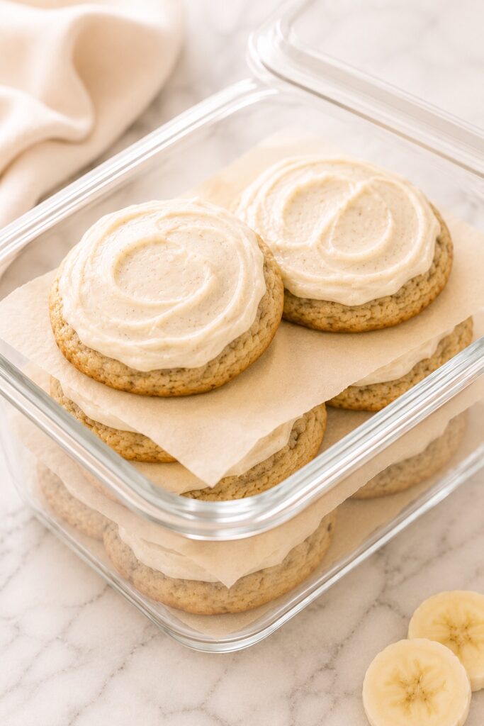 Banana Cookies Storage