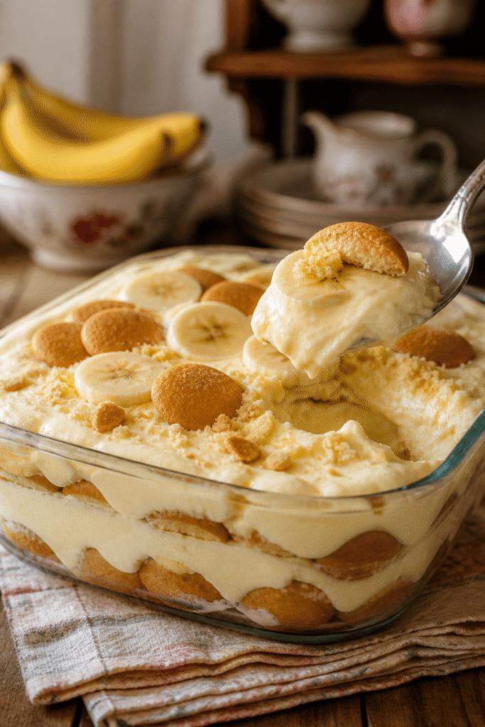 Banana Pudding Texture Close-up
