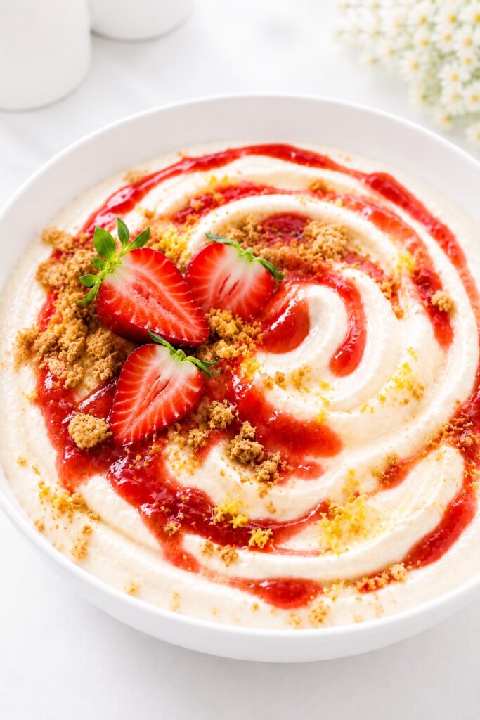 Cheesecake Inspired Cottage Cheese Dessert