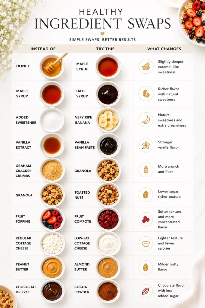 Cottage Cheese Dessert Healthy Ingredient Swaps