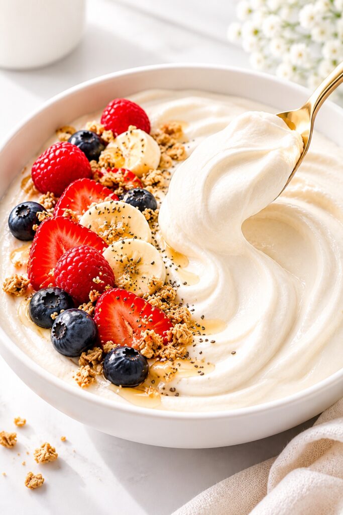 Cottage Cheese Dessert Serving