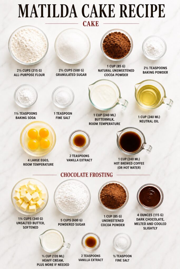 matilda cake ingredients