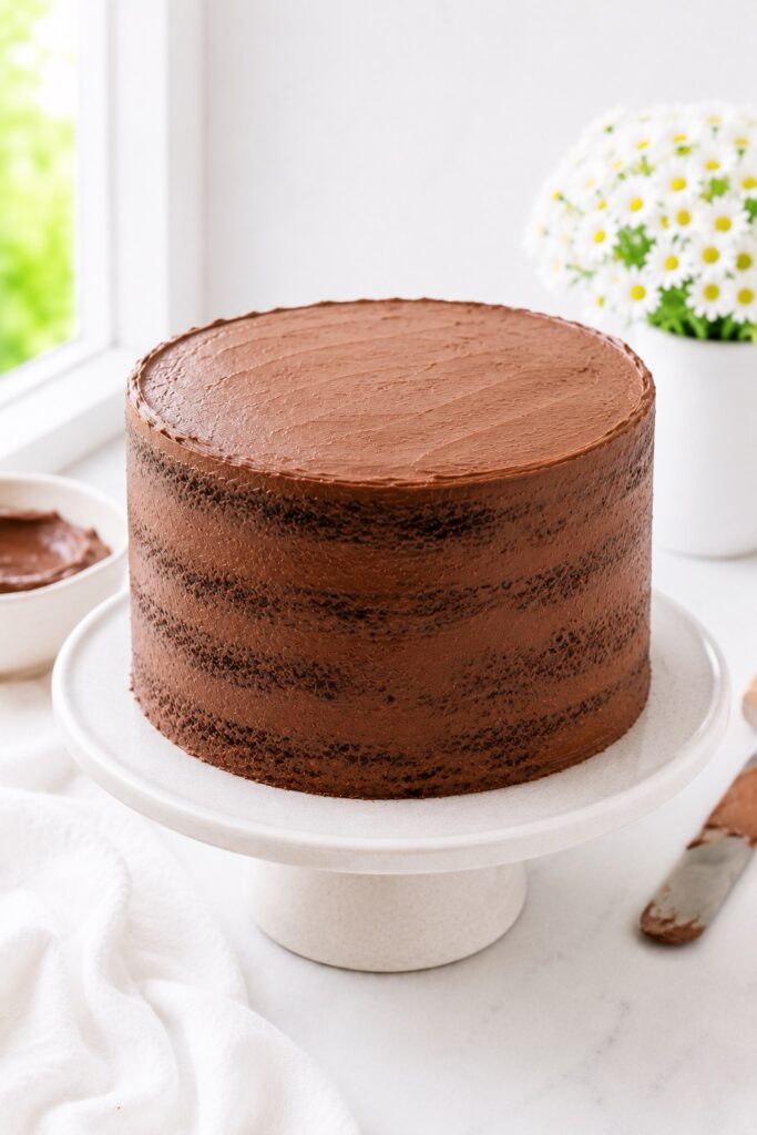 Matilda Cake Crumb Coat