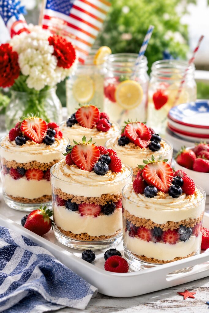 cheesecake cups memorial day desserts