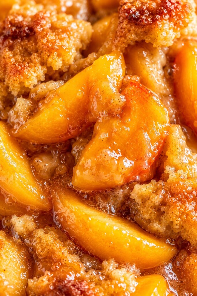 Perfect Peach Cobbler Close-up