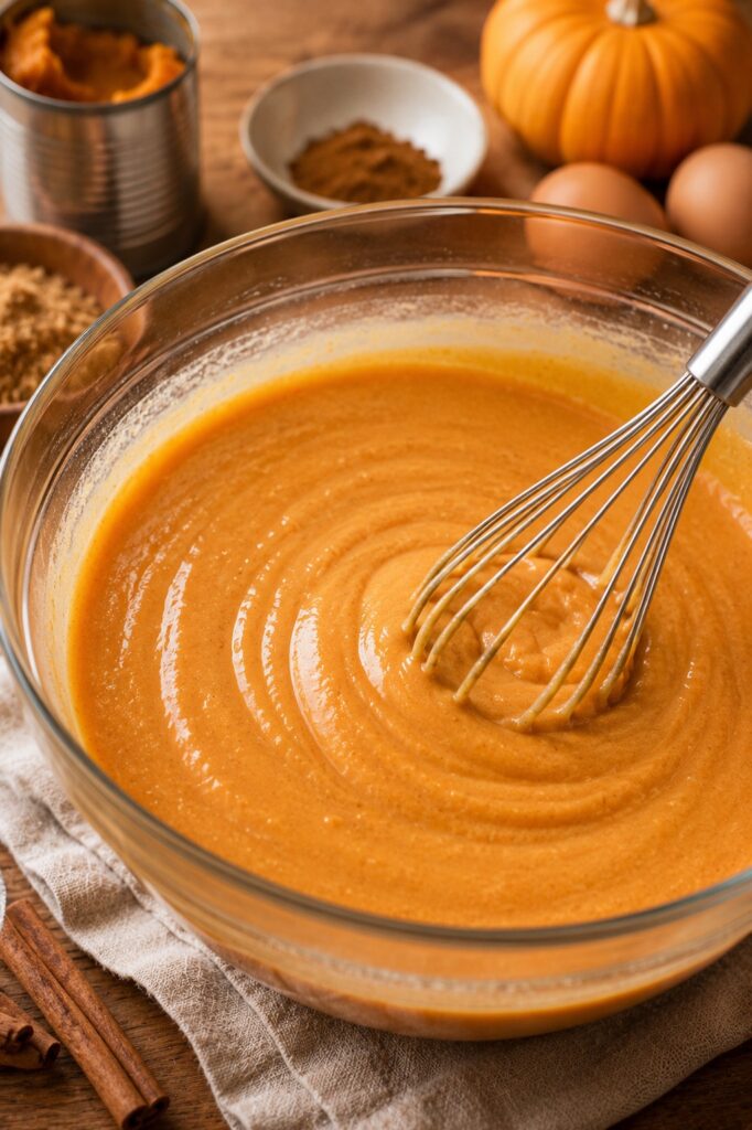 Pumpkin Dump Cake Filling
