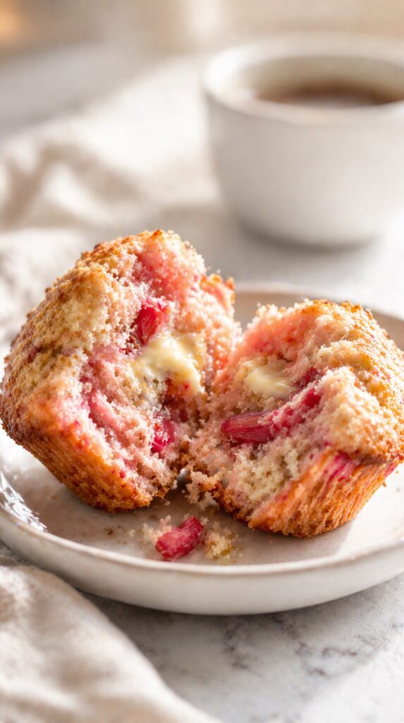 Rhubarb Muffins Serving