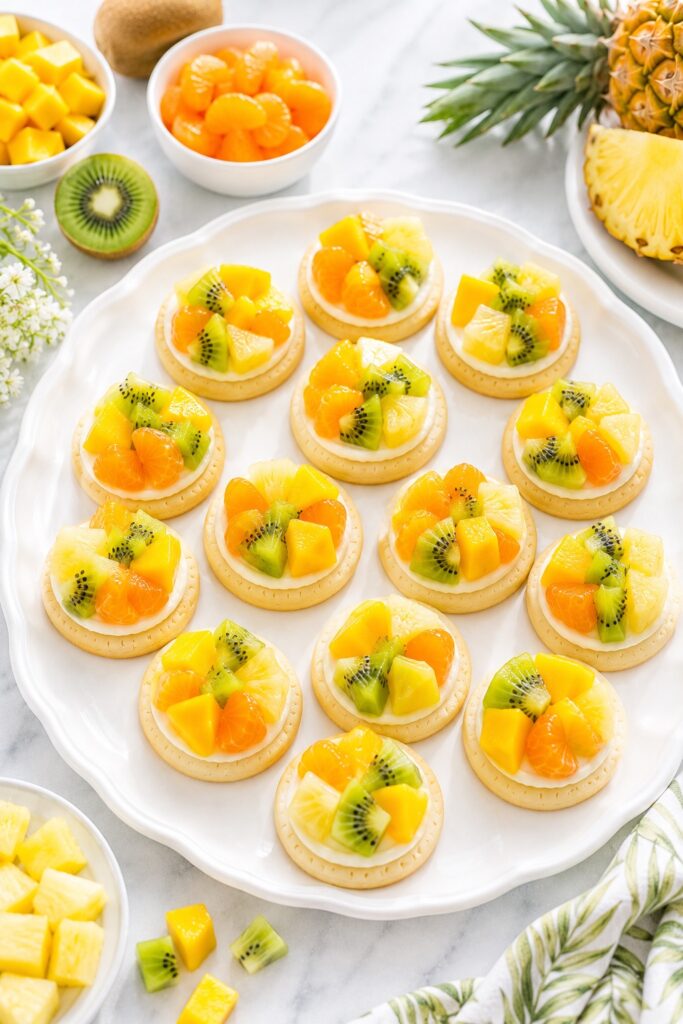 Tropical Fruit Pizza Bites