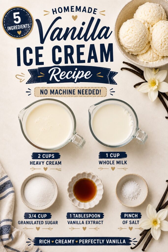 Vanilla Ice Cream Recipe Ingredients