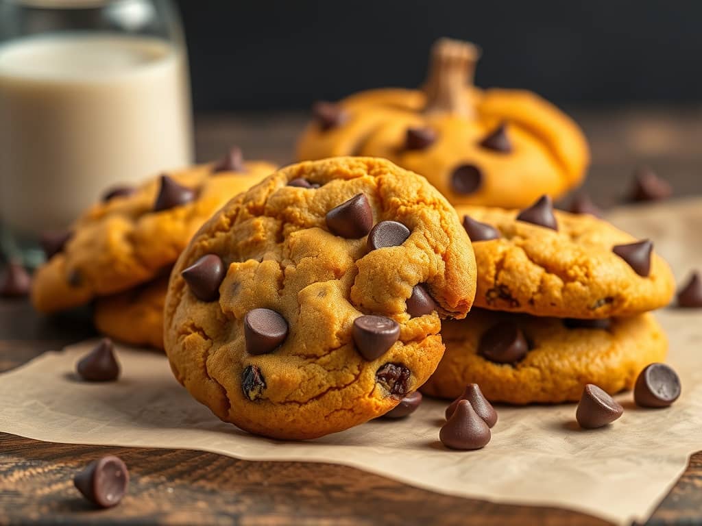 Pumpkin Chocolate Chip Cookies