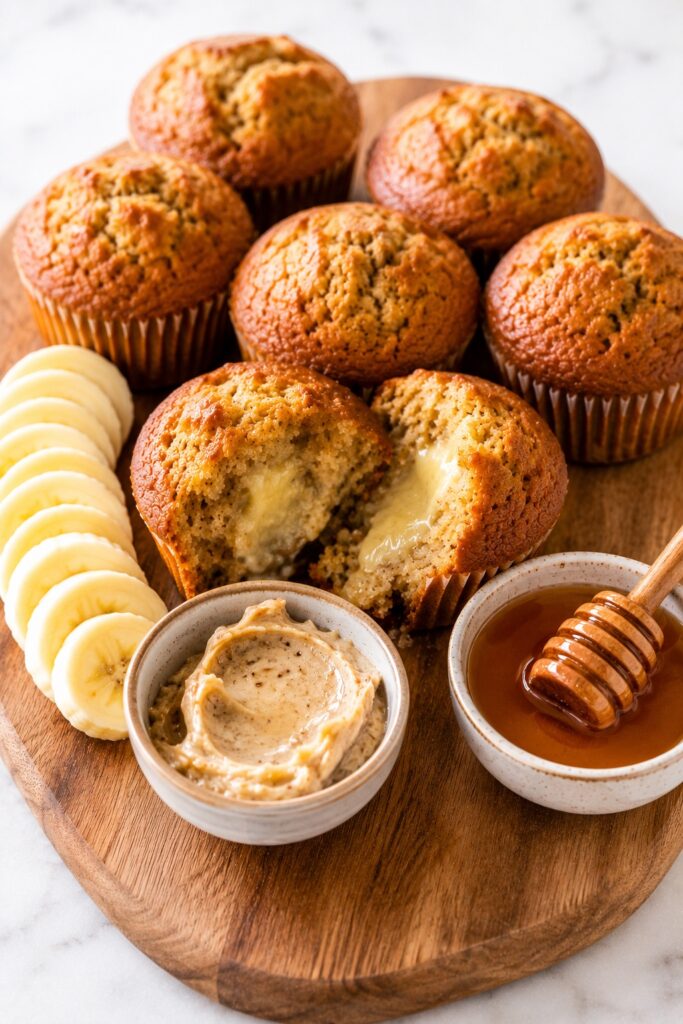 Banana Bread Muffins For Brunch