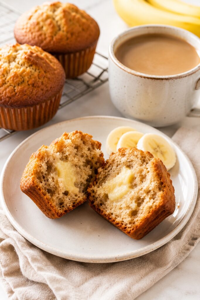 Banana Bread Muffins for Breakfast