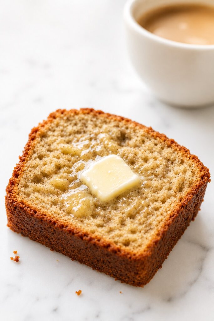 Banana Bread Serving with Butter