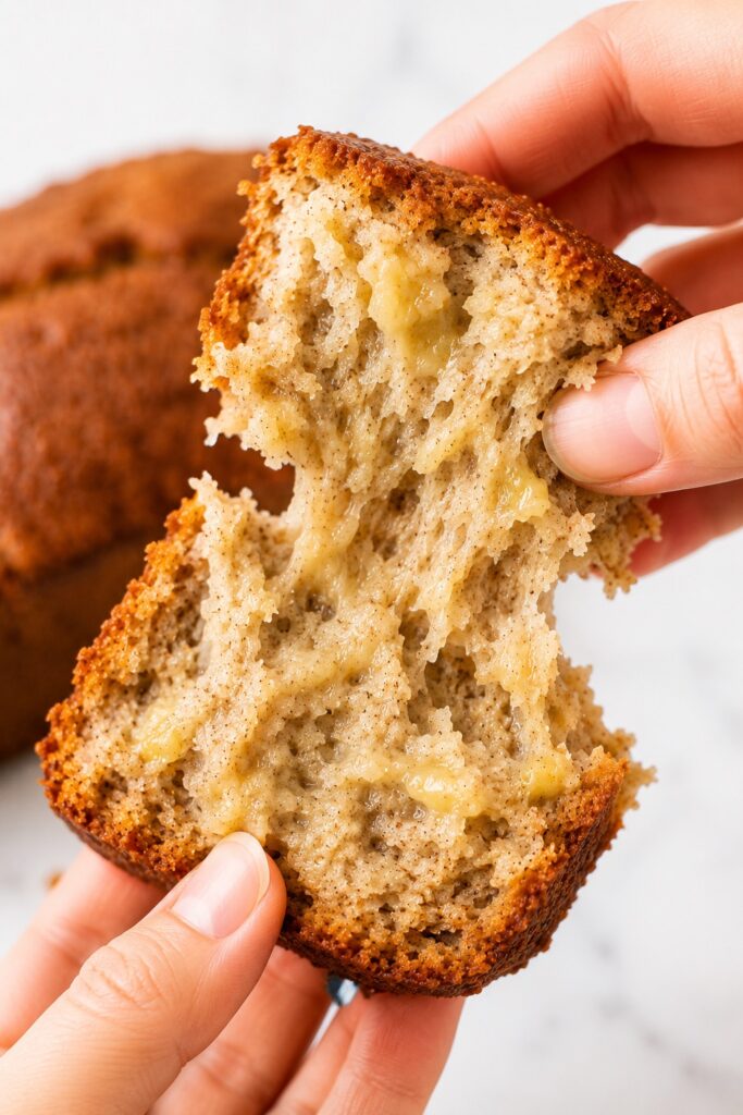 Banana Bread Pulled Apart
