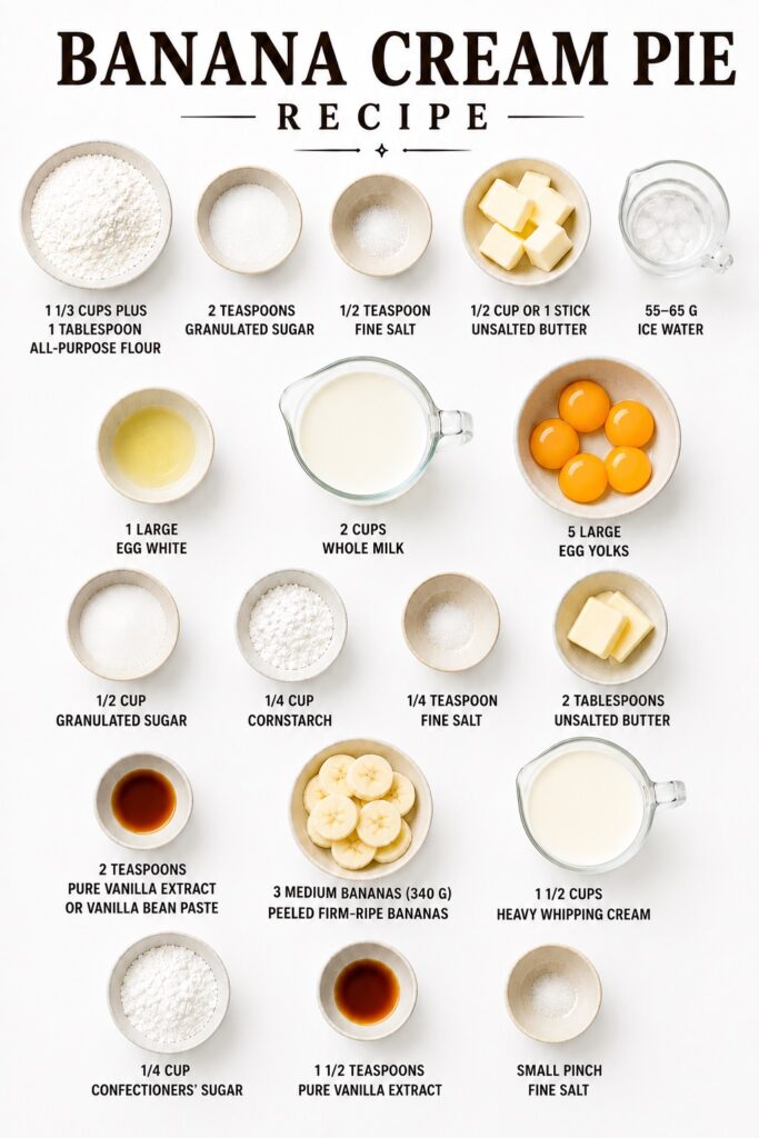 Banana Cream Pie Ingredients