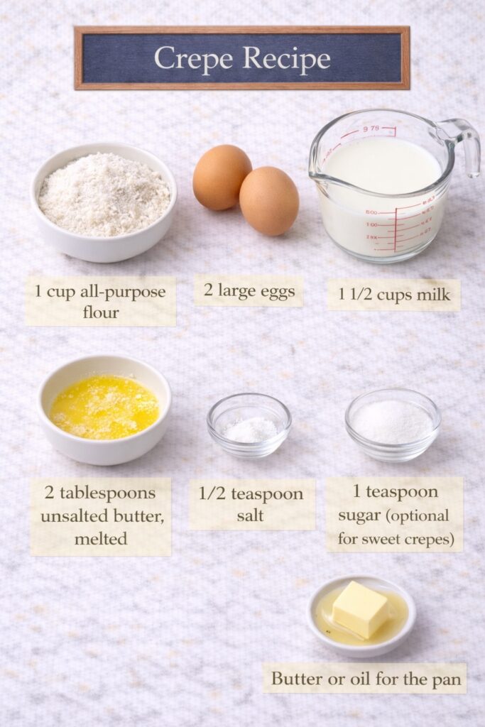 Crepe Recipe Ingredients