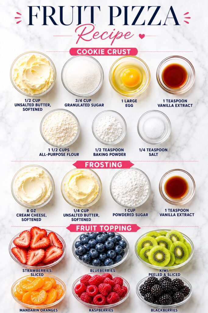 Fruit Pizza Ingredients