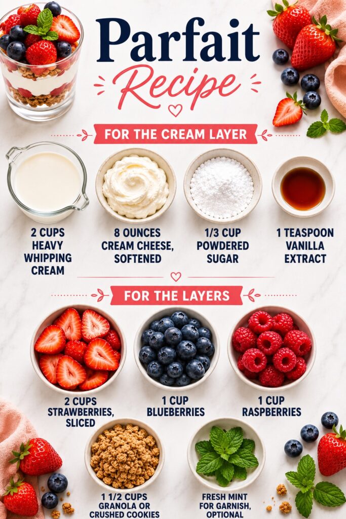 Parfait Recipe Ingredients