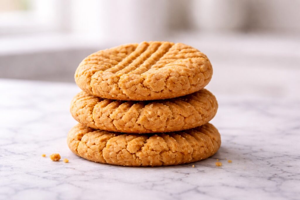 easy 3 ingredient peanut butter cookies