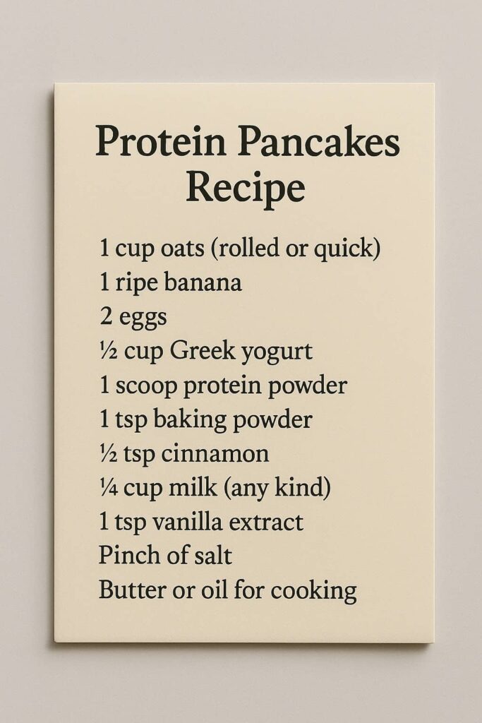 Protein Pancakes Recipe