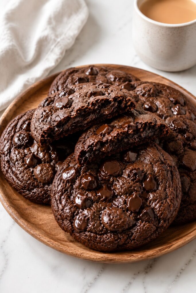 Double Chocolate Chip Cookies