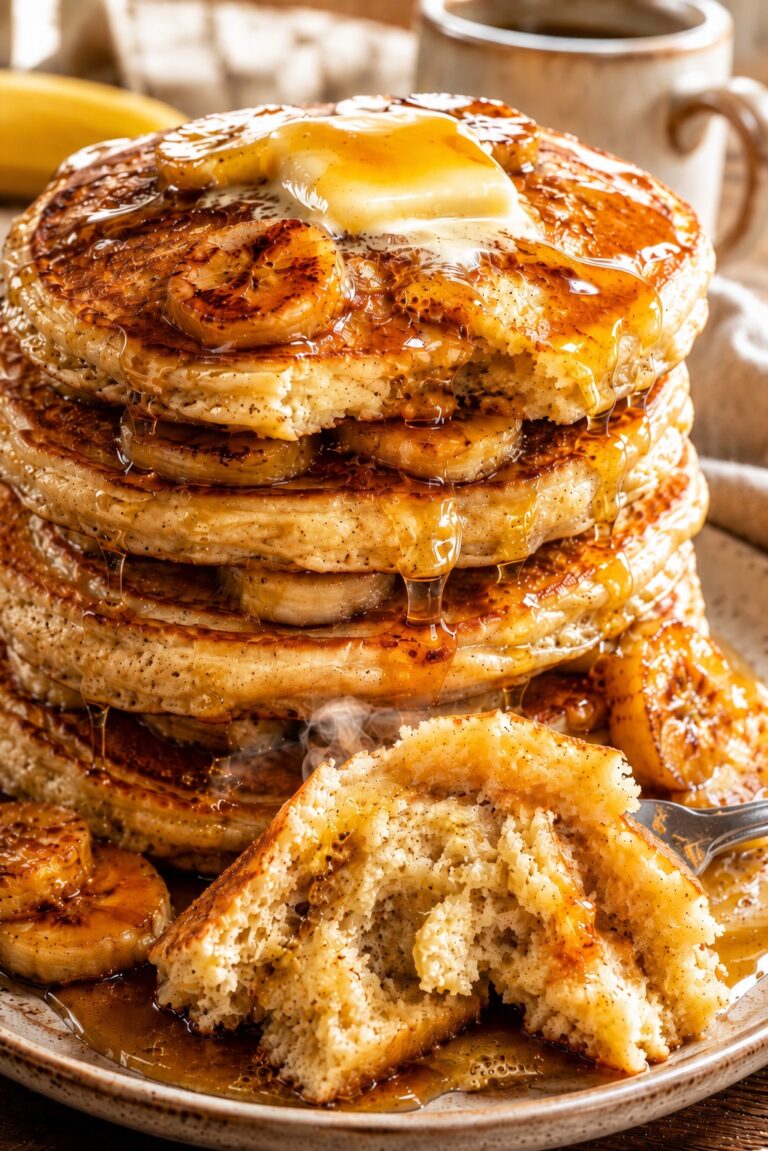 Fluffy Banana Pancakes