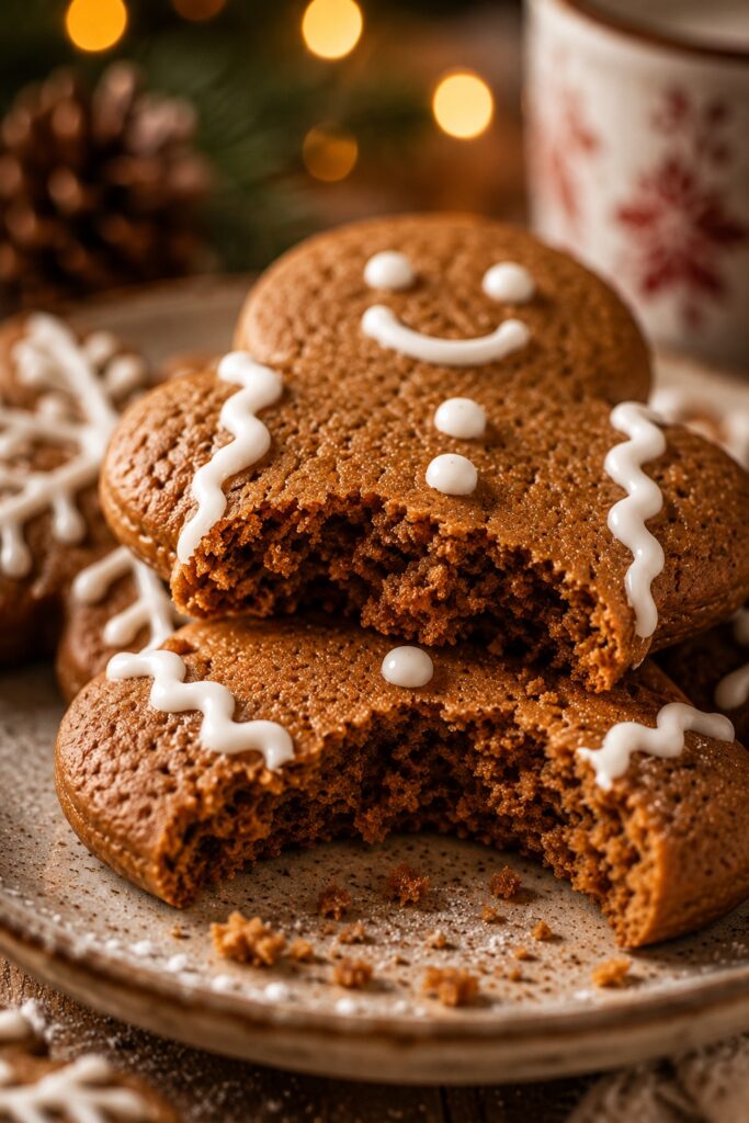 Gingerbread Cookies Texture Close-up