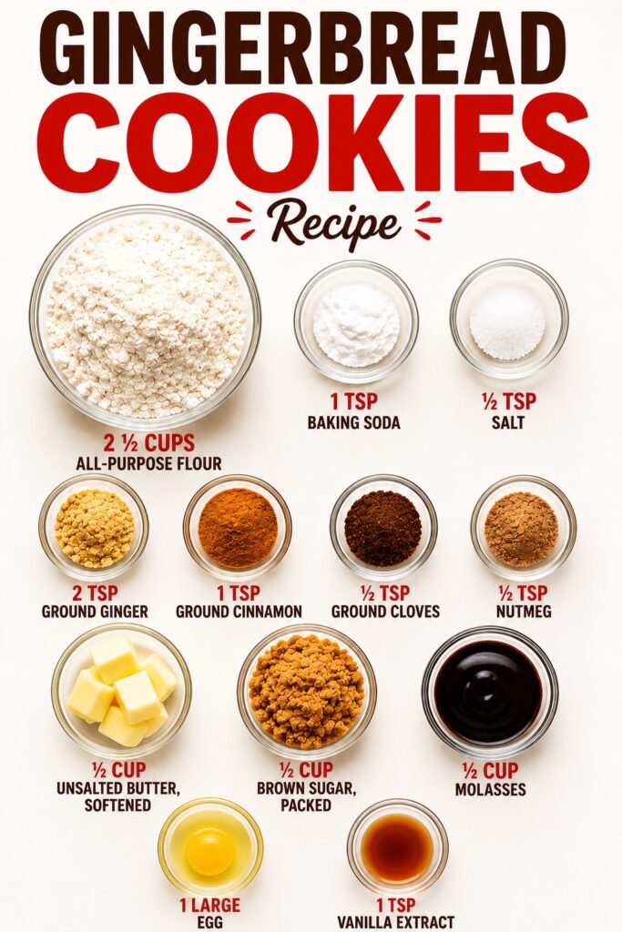 Gingerbread Cookies Ingredients
