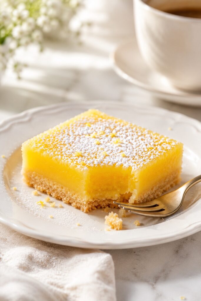 Lemon Bars Serving