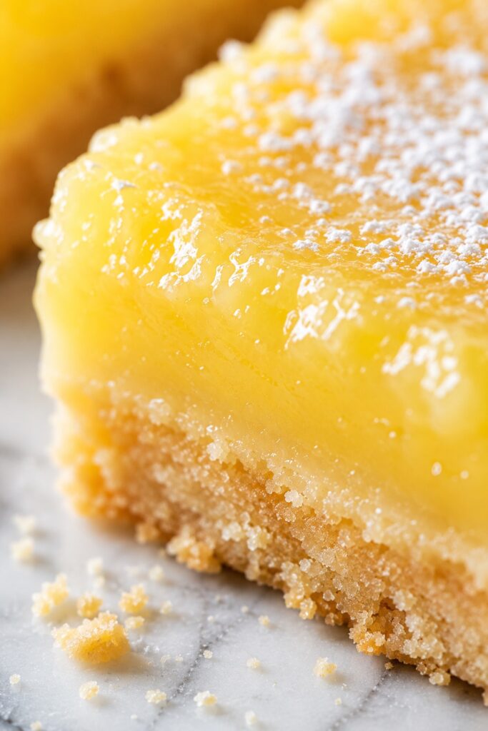 Lemon Bars Texture Close-up