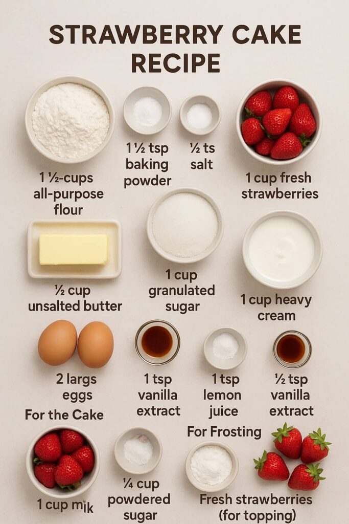 Strawberry Cake Recipe