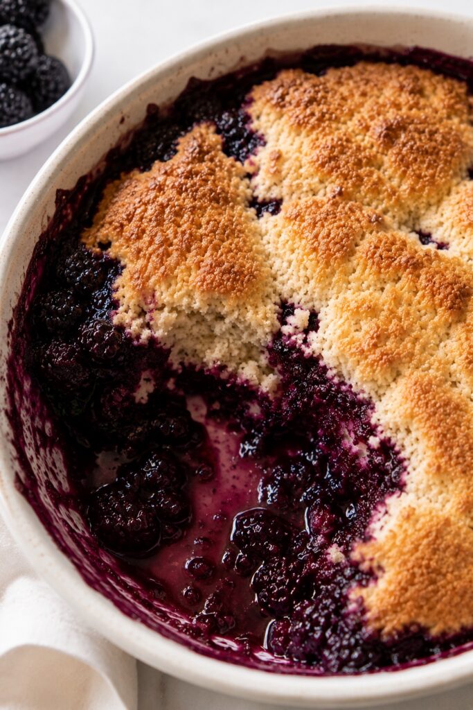 Jammy Blackberry Cobbler Recipe
