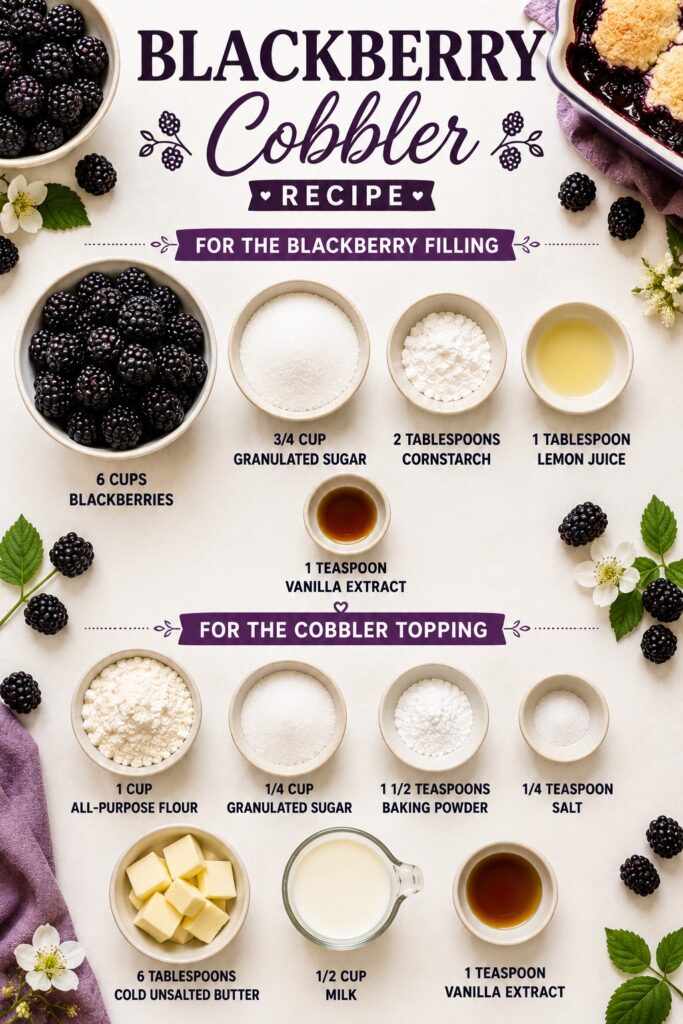 Blackberry Cobbler Ingredients