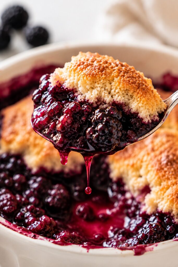 Blackberry Cobbler Close-up texture