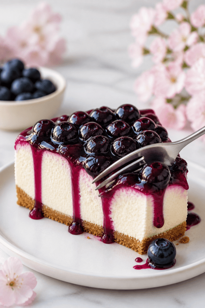 Blueberry Cheesecake Serving