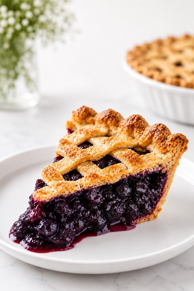 Easy Blueberry Pie Homemade