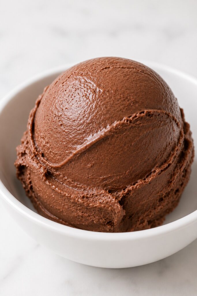 Perfect Round Chocolate Ice Cream Scoop