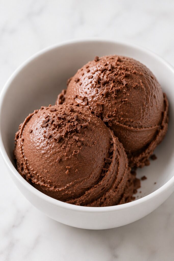 Chocolate Ice Cream Serving