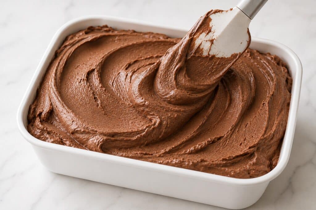 Churned Chocolate Ice Cream