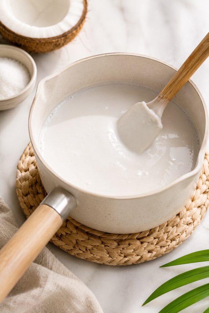 Sweet Coconut Sauce for Mango Sticky Rice