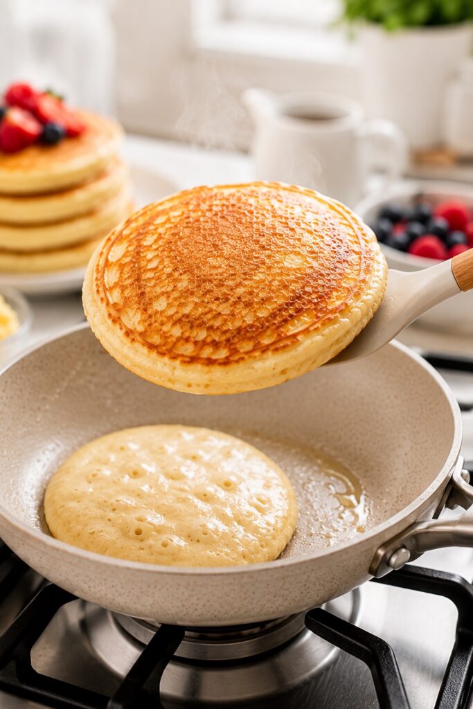 Cooking Cottage Cheese Pancakes