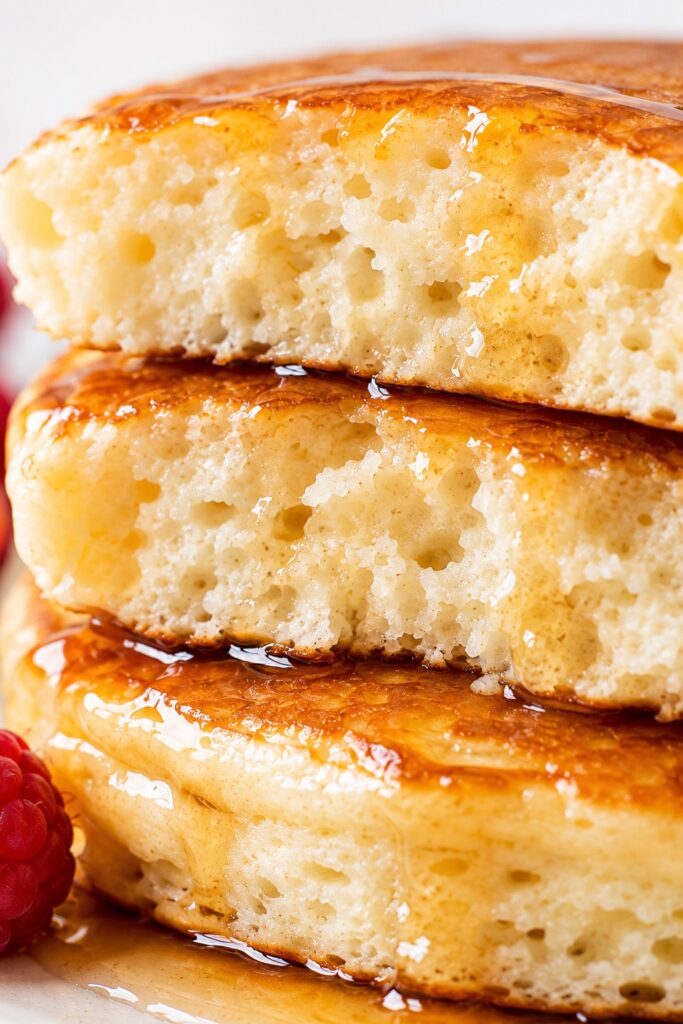 Cottage Cheese Pancakes Texture Close-up
