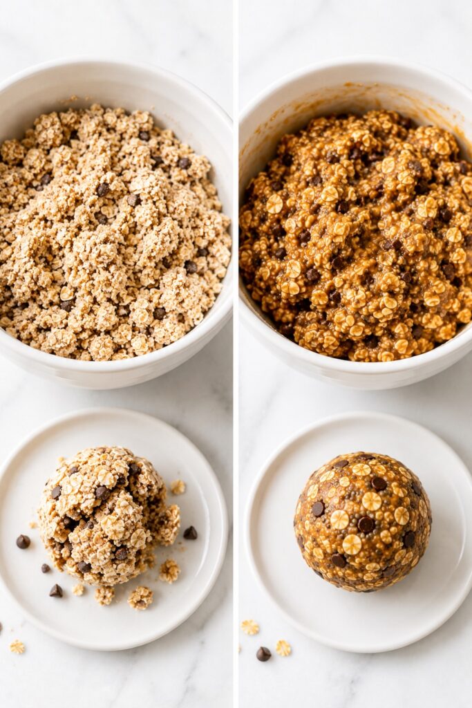 Dry vs Perfect Energy Balls Mixture