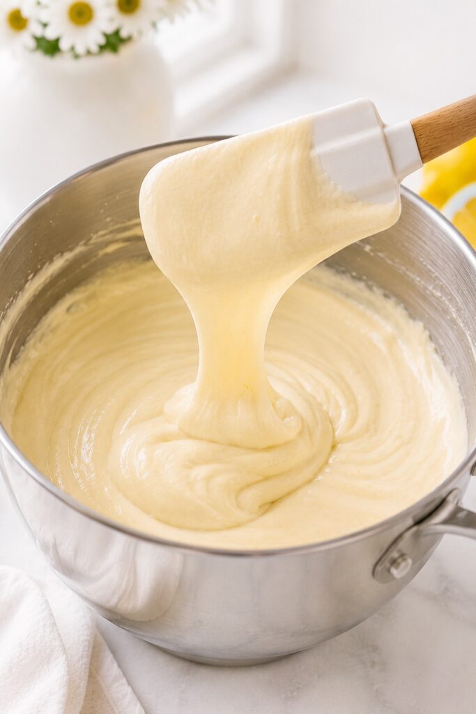 Perfect Lemon Blueberry Cake Batter