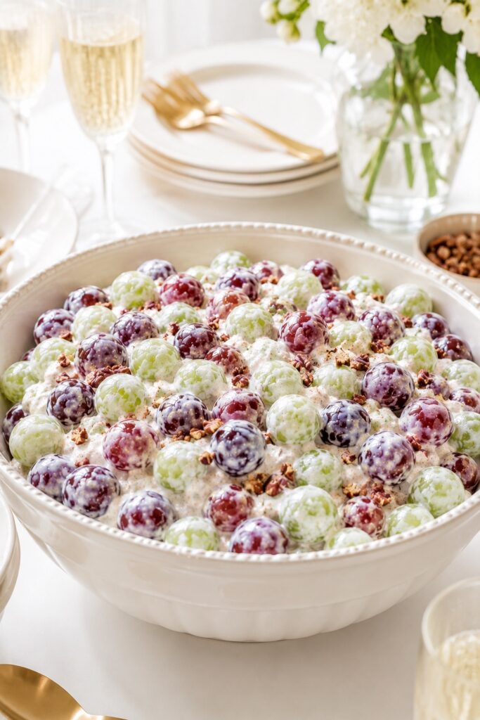 Grape Salad Potluck Serving